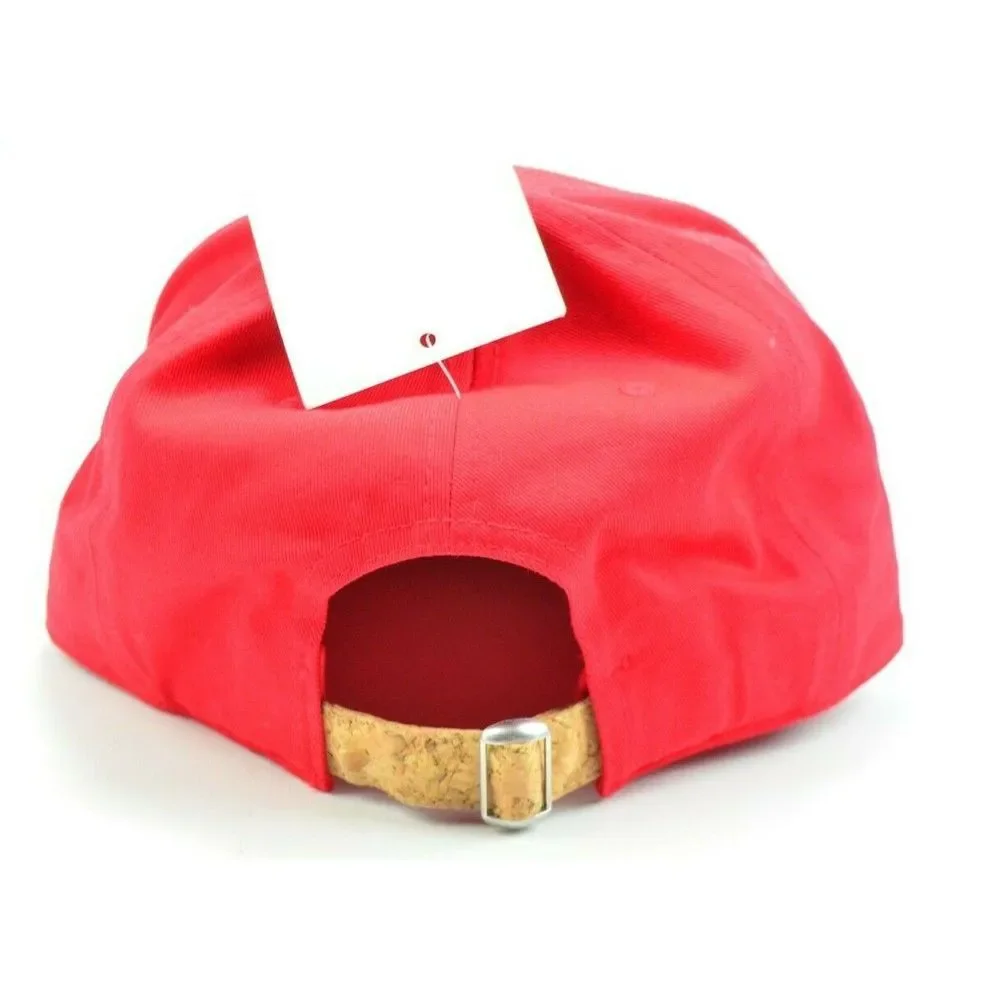 RARE Coca Cola Prototype Cork Bill and Strapback Red Hat Cap NEW FREE SHIPPING‎